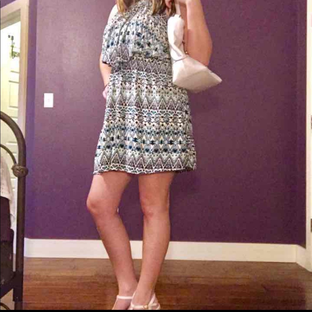 Blue Halter Top Dress